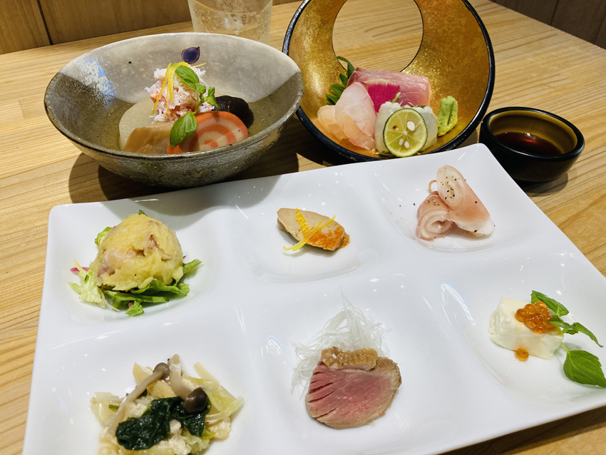 Mini Course Meal with Kanazawa Oden (Japanese Hot Pot) and Dishes that Pair Well with Drinks (Dinner only)
