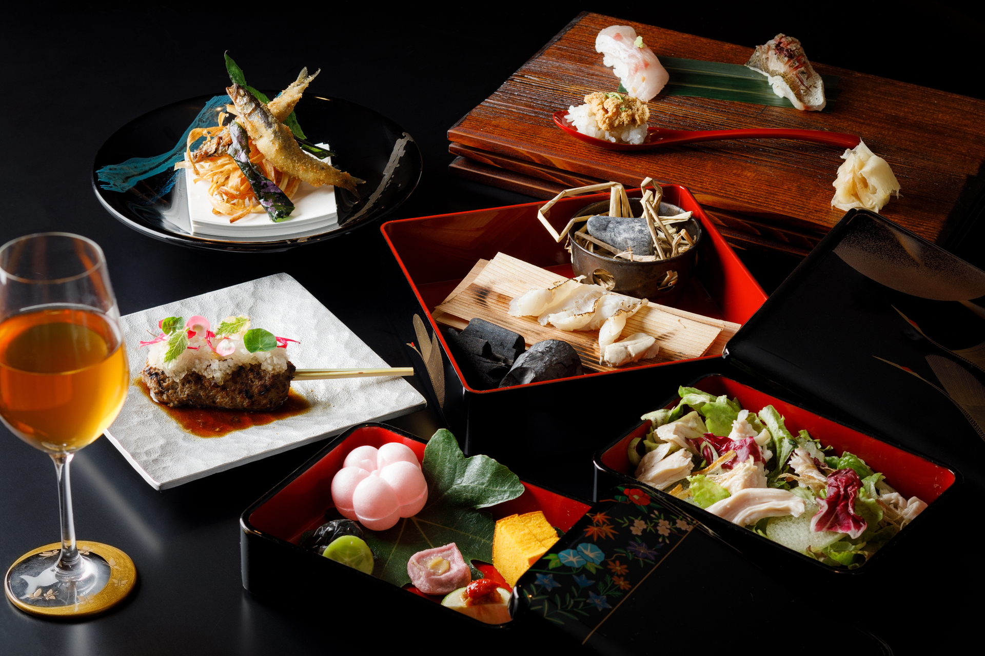 [Eating in Wajima lacquerware] Modern Japanese Cuisine Course